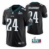 Men & Women & Youth Philadelphia Eagles #24 James Bradberry Black Super Bowl LVII Vapor Untouchable Limited Stitched Jersey,baseball caps,new era cap wholesale,wholesale hats